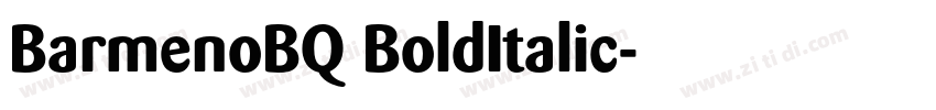 BarmenoBQ BoldItalic字体转换